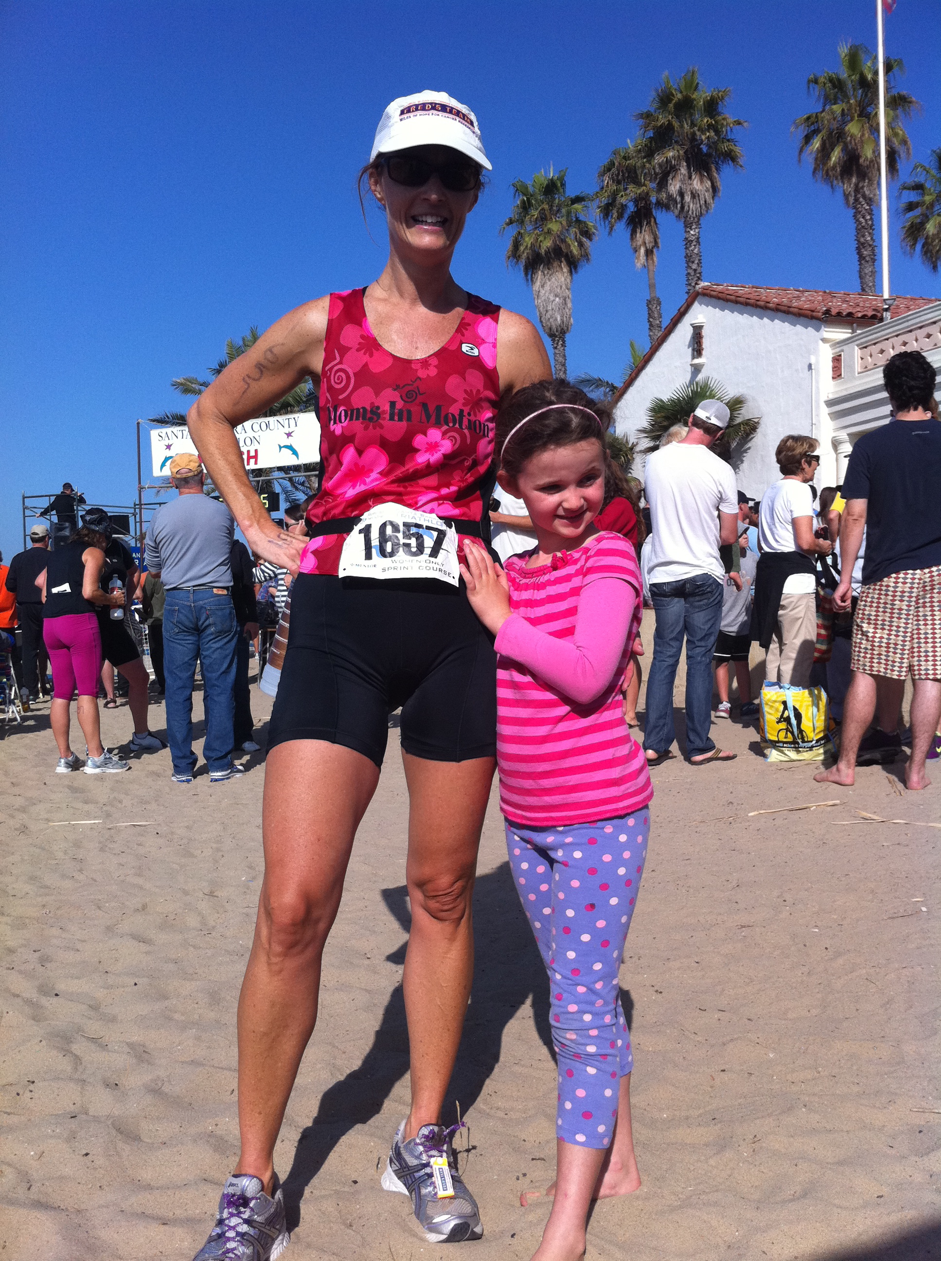 Becky Green Aaronson at the Santa Barbara Triathlon
