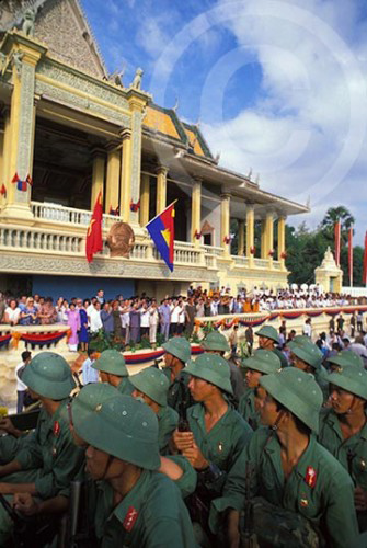Photo of the withdrawal of the Vietnamese from Cambodia, Phnom Penh