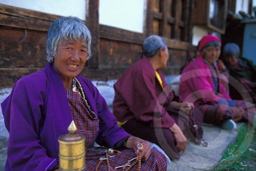 Photo of women in Bhutan
