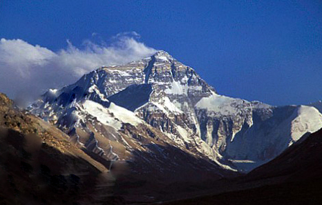Photo of the North Face of Mount Everest in Tibet