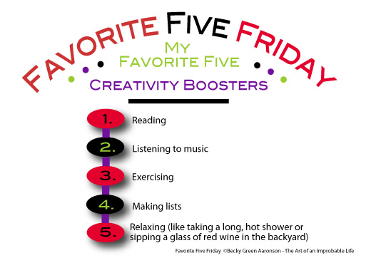 Favorite Five Friday Creativity Boosters