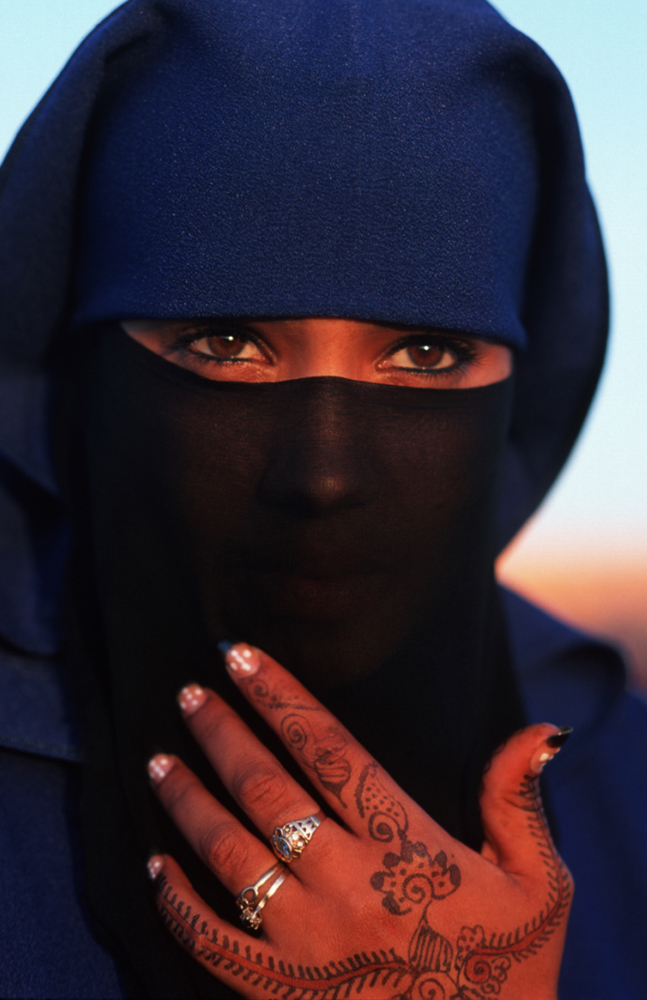 Photo of a Moroccan woman wearing a hijab