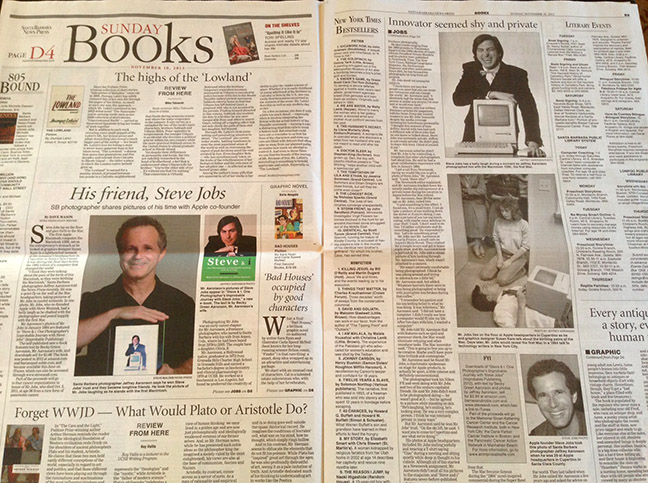 Photo of Steve & i review in the Santa Barbara News-Press